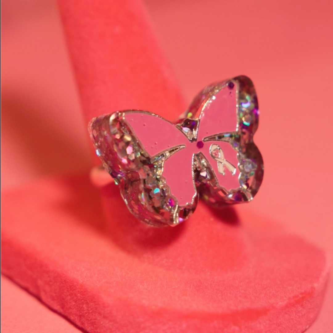 Butterfly of Bravery Ring (Silver Edition)