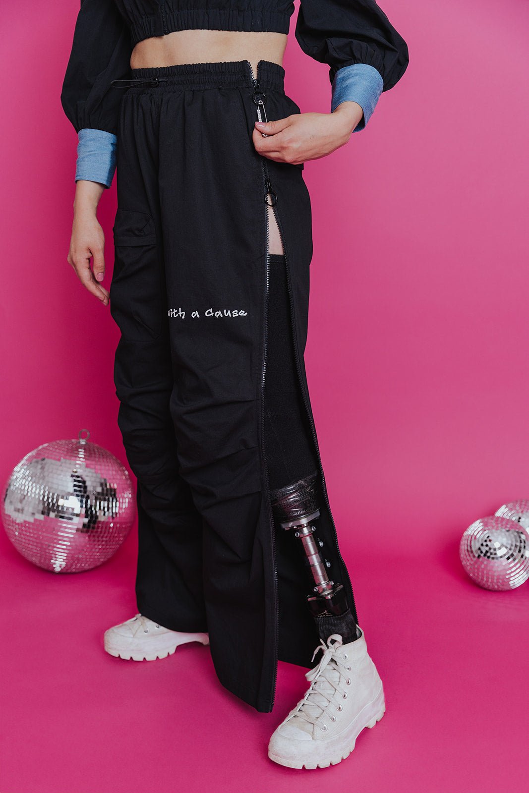 'Rebel with a Cause' Adaptive Cargo Pants - Lady Fines