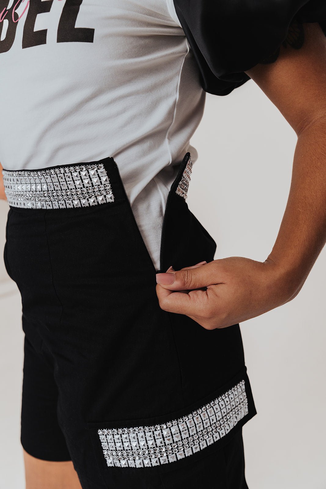 'Revolutionary Rockstar' Adaptive Cargo Shorts - Lady Fines