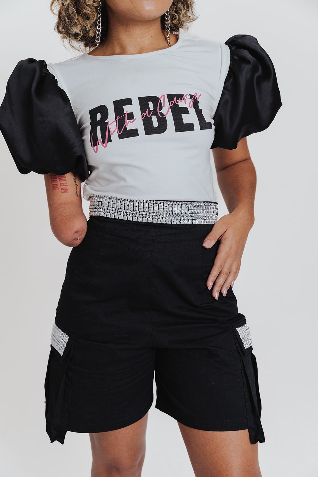 'Revolutionary Rockstar' Adaptive Cargo Shorts - Lady Fines
