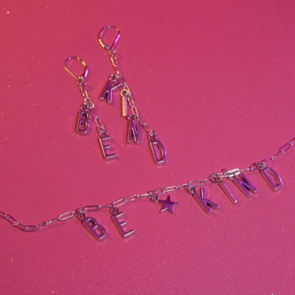 Be Kind Necklace (Silver edition) with a Silver Star Charm
