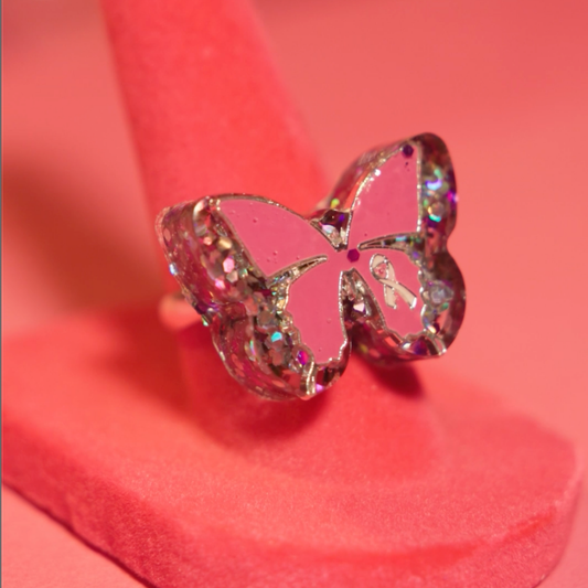 Butterfly of Bravery Ring (Silver Edition)