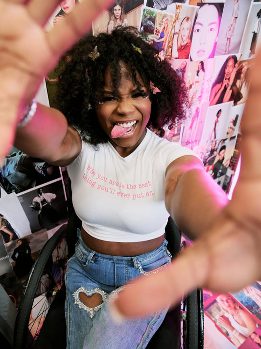 Who You Are Is the Best Cropped Tee