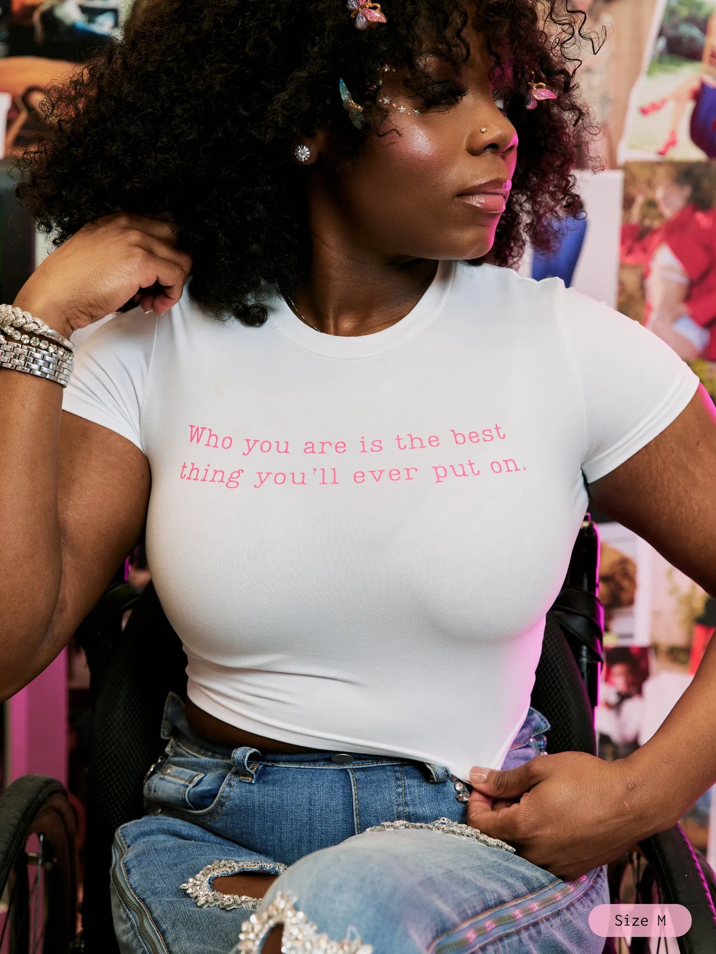 Who You Are Is the Best Cropped Tee