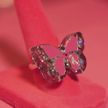 Butterfly of Bravery Ring (Silver Edition)